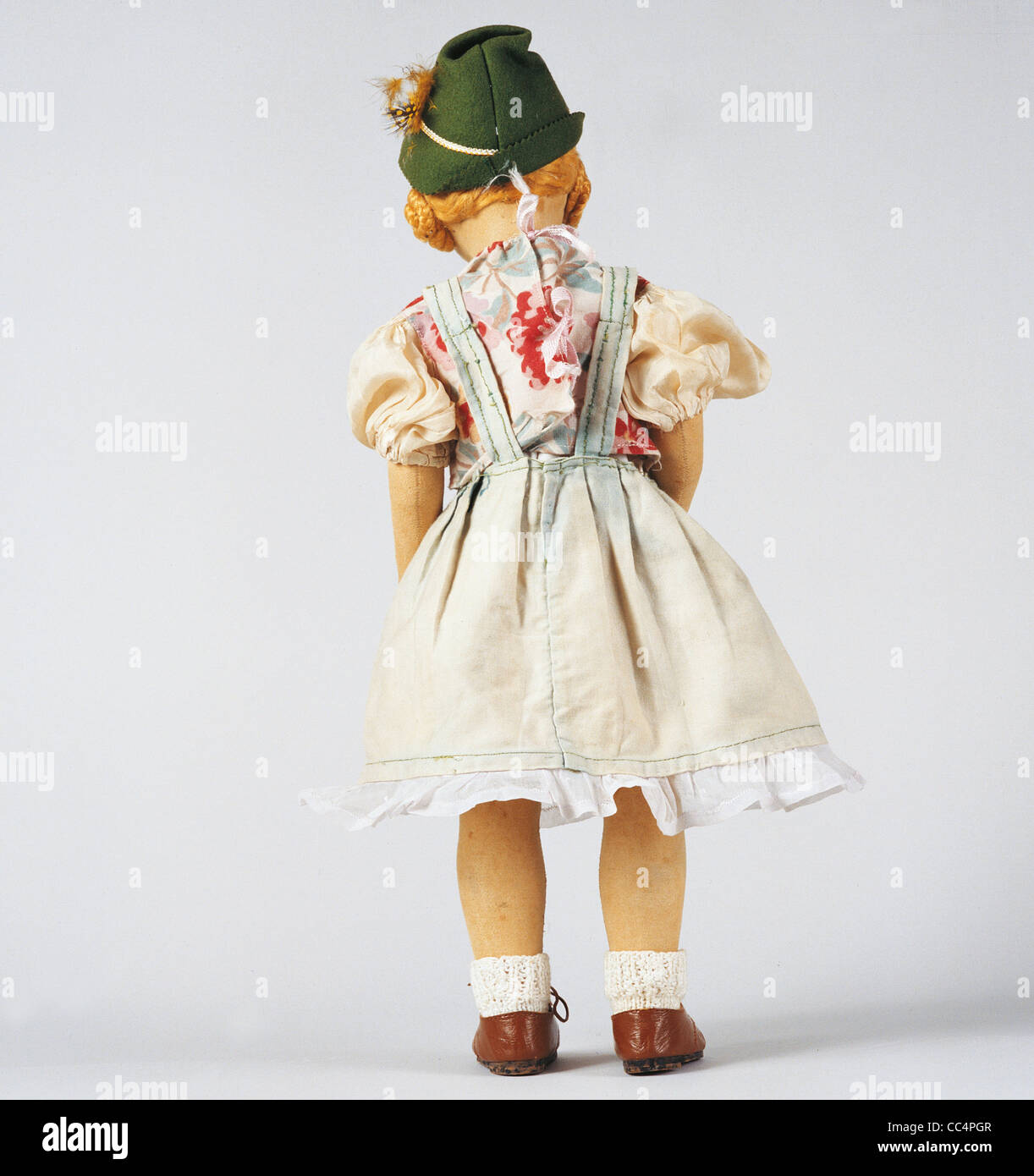 Collecting Toys Twentieth Century. lpine Doll. Years 30/40. Height 50Cm Stock Photo