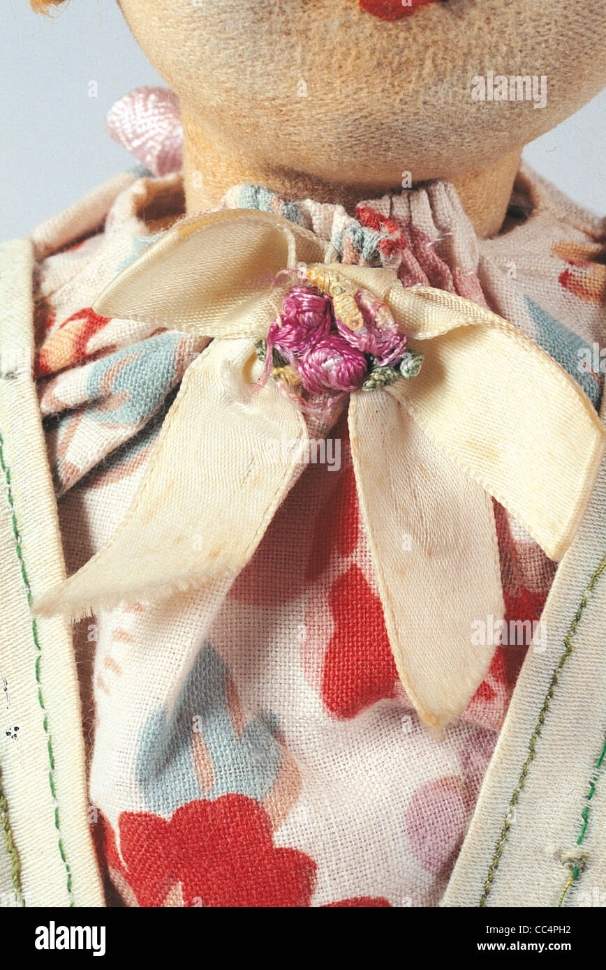 Collecting Toys Twentieth Century. lpine Doll. Years 30/40. Height 50Cm. Particular Stock Photo