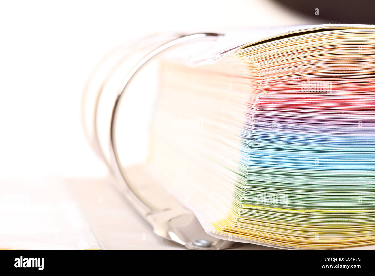 file folder with documents and papers isolated on white Stock Photo Alamy