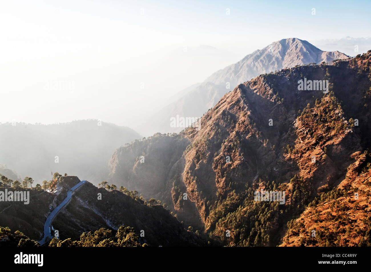 Trikuta range of mountains in the Himalayas through which Hindu