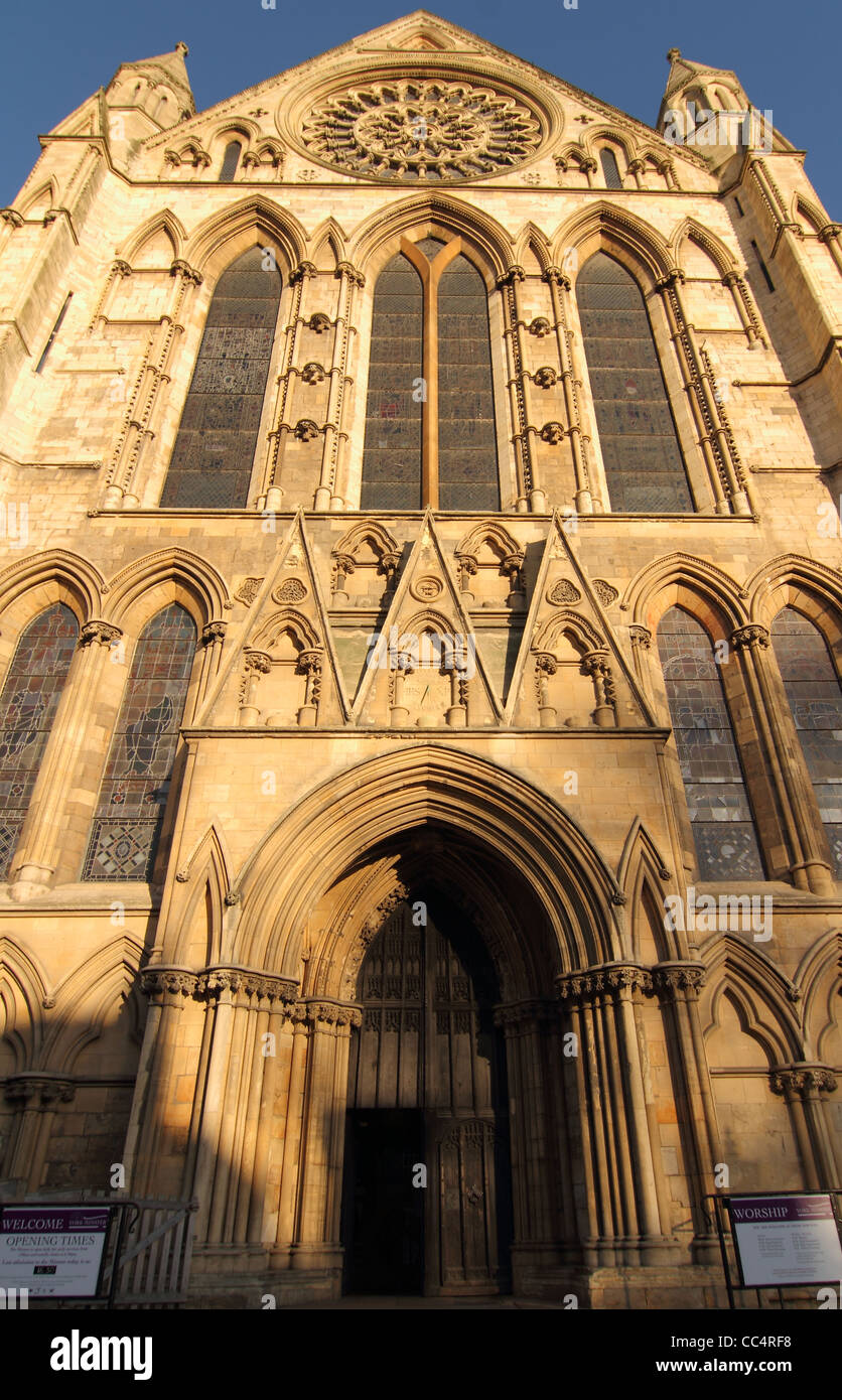 York minster exterior view Stock Photo Alamy