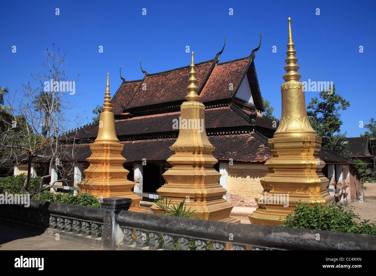 Wat Bo, Siem Reap, Cambodia Stock Photo
