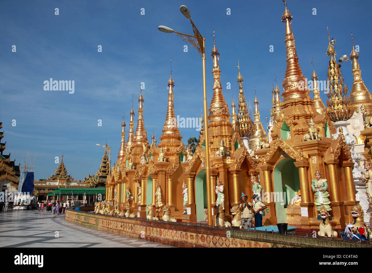 Shwedagon Pagoda, in Yangon, Burma Stock Photo