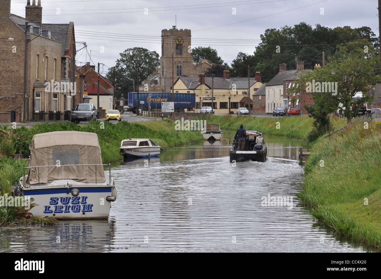 River Nene at Upwell on the Norfolk Suffolk border Fens Stock Photo Alamy
