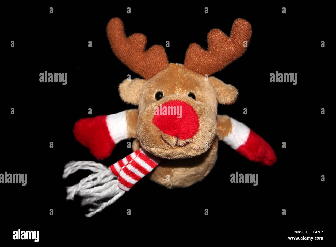 Rudolph The Reindeer Soft Toy Stock Photo