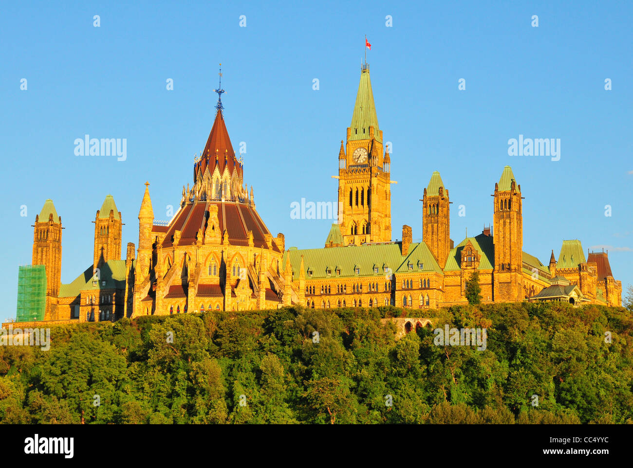 Centre Block and Peace Tower, Parliament Hill, Ottawa Stock Photo - Alamy