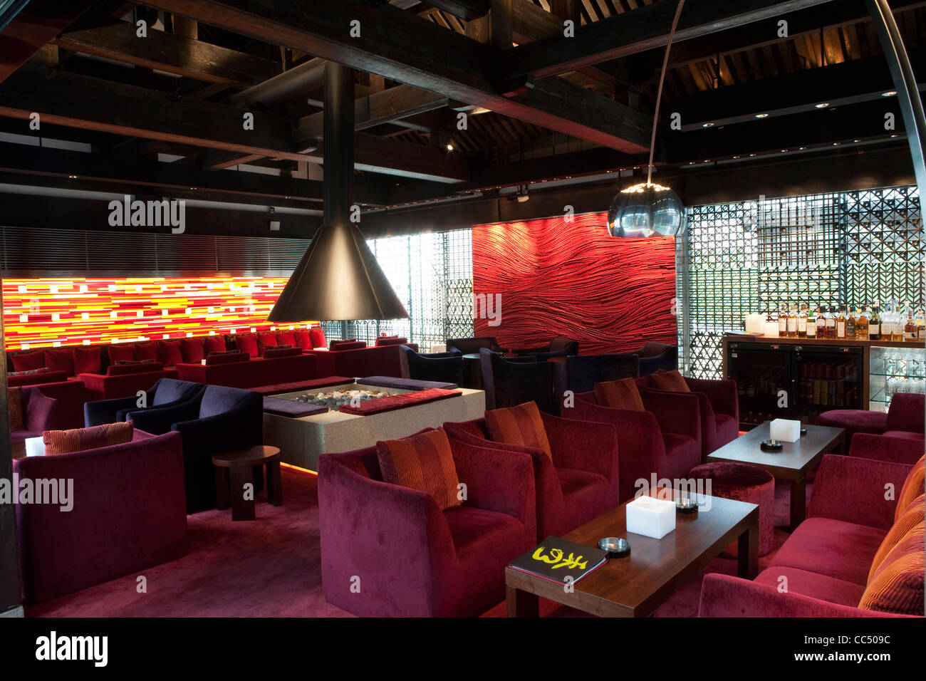 Interior design of Xiu Bar, Yintai Center, Beijing, China Stock Photo ...