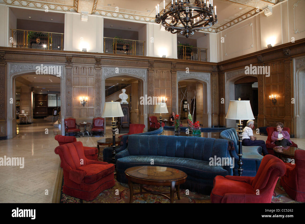 Canada Ontario Ottawa Chateau Laurier Hotel Lobby Stock Photo Alamy