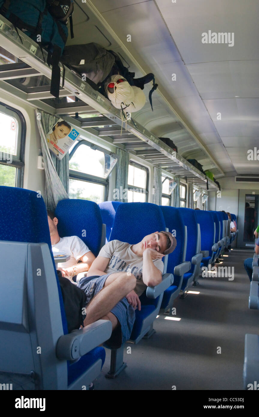 People on train hi-res stock photography and images - Alamy