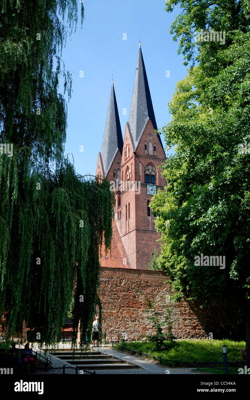 Monastery church Saint Trinitatis in the city of Neuruppin in Brandenburg. Stock Photo