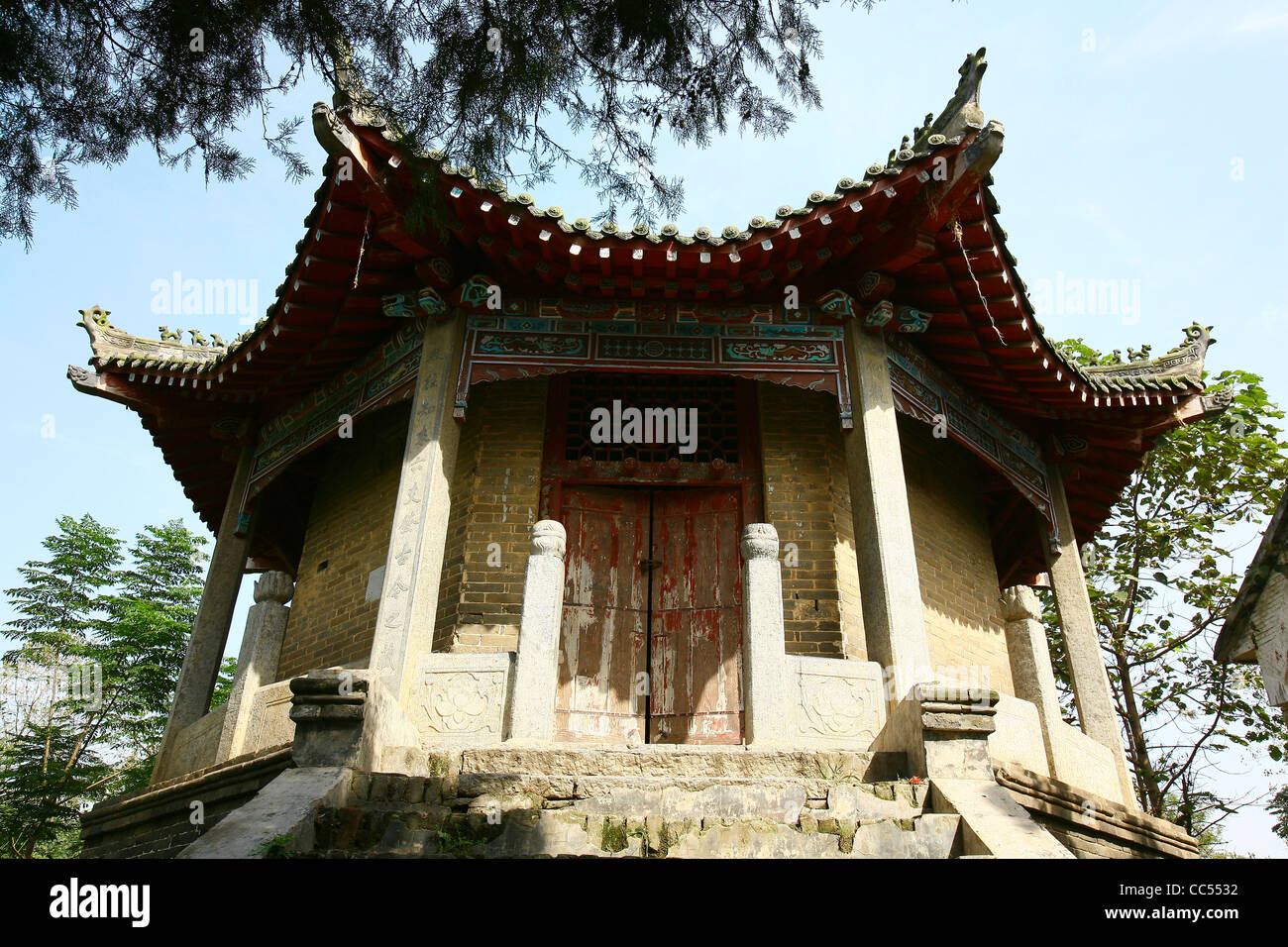 Fuxi Divinatory Pavilion, Shangcai, Henan , China Stock Photo