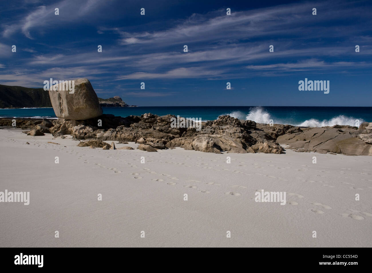 White sands on Cable Beach in Cape Le Grand National Park near Esperance, Western Australia. Stock Photo
