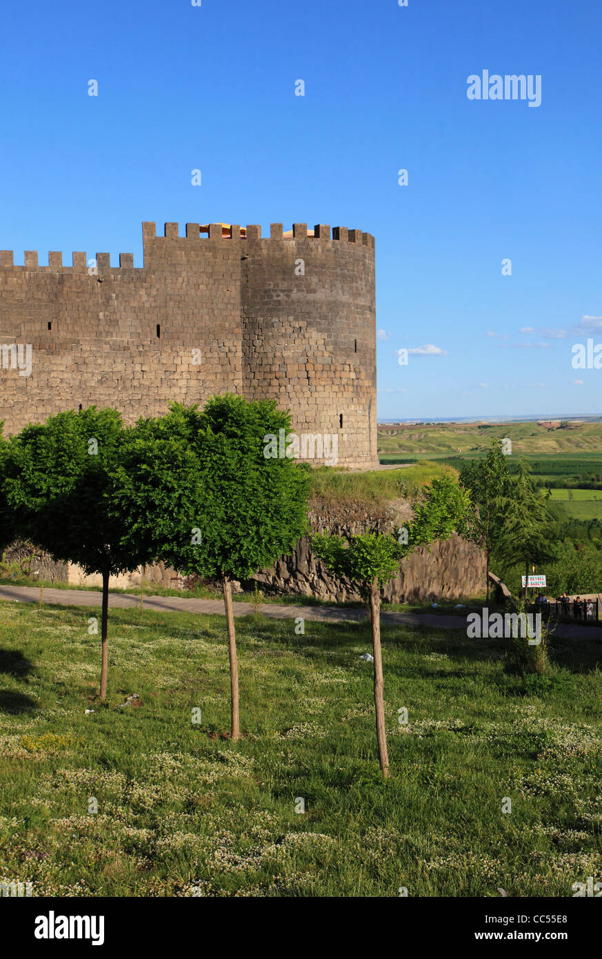 Turkey, Diyarbakir, city walls, Keci Tower, Stock Photo