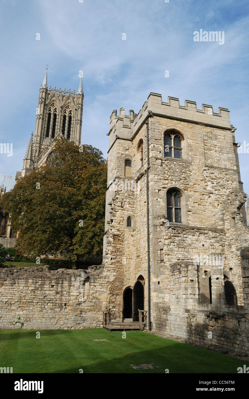 The medieval Bishops’ Palace, Lincoln, England Stock Photo - Alamy