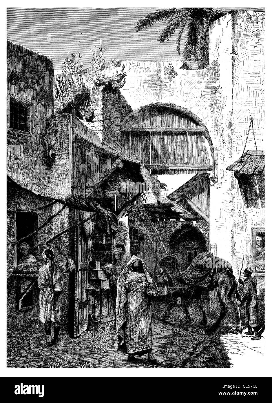 1886 Tunis Street Stock Photo