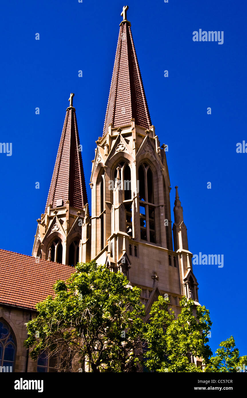 The Cathedral of Saint Helena is the cathedral of the Roman Catholic Diocese of Helena, Montana. Stock Photo