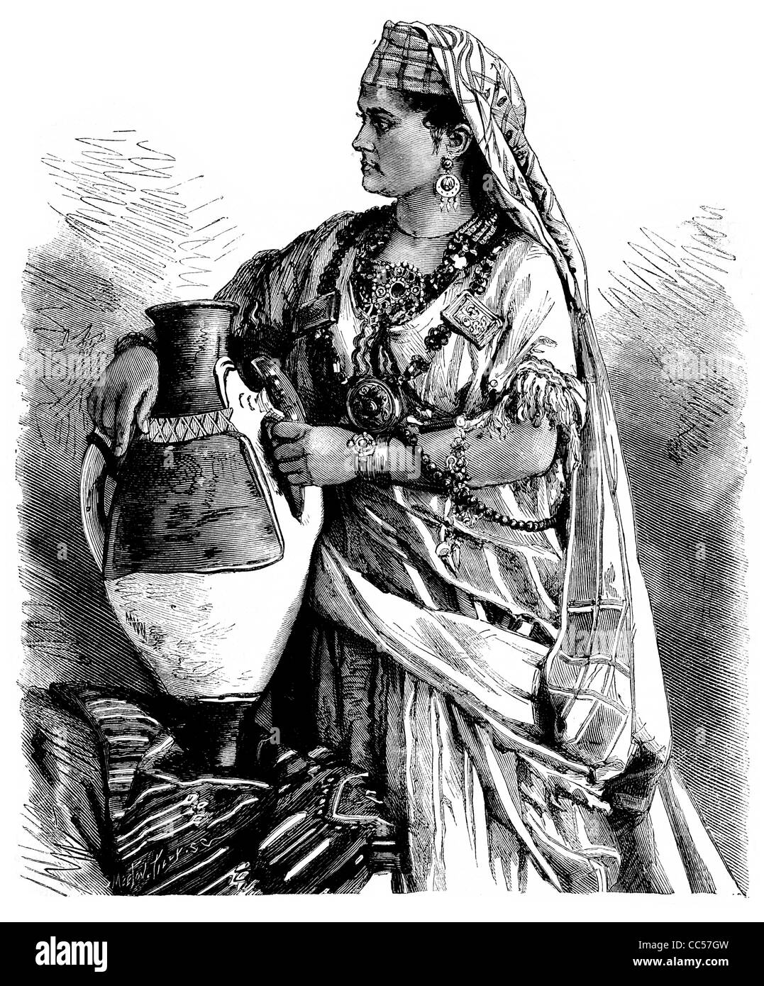 Kabyle woman of Morocco Stock Photo
