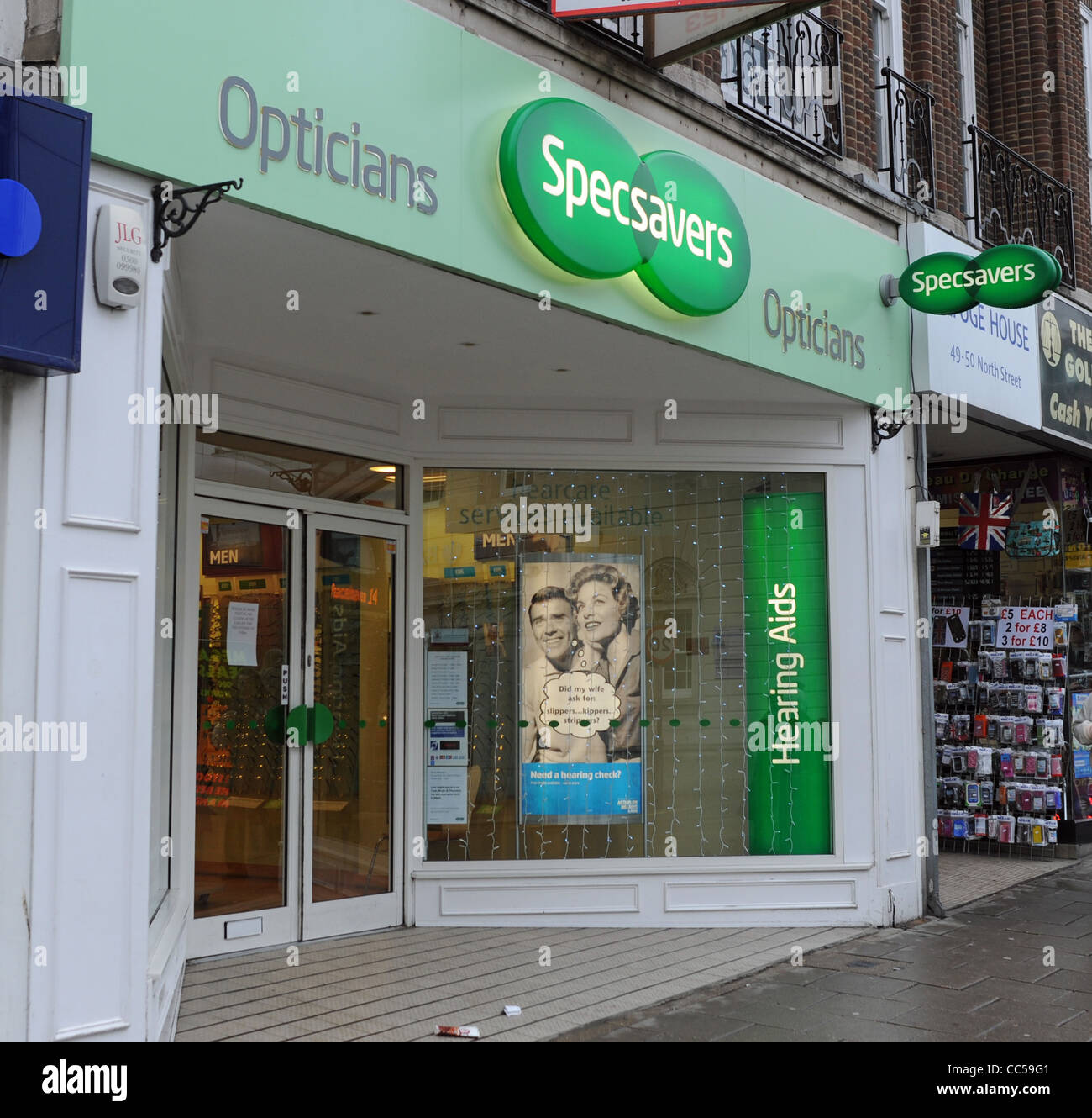 Branch Of Specsavers Opticians In North Street Brighton Uk Stock Photo