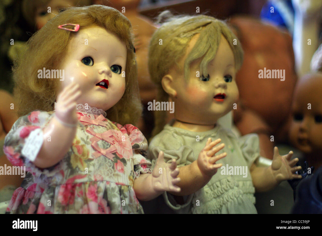 Antique Dolls Stock Photo
