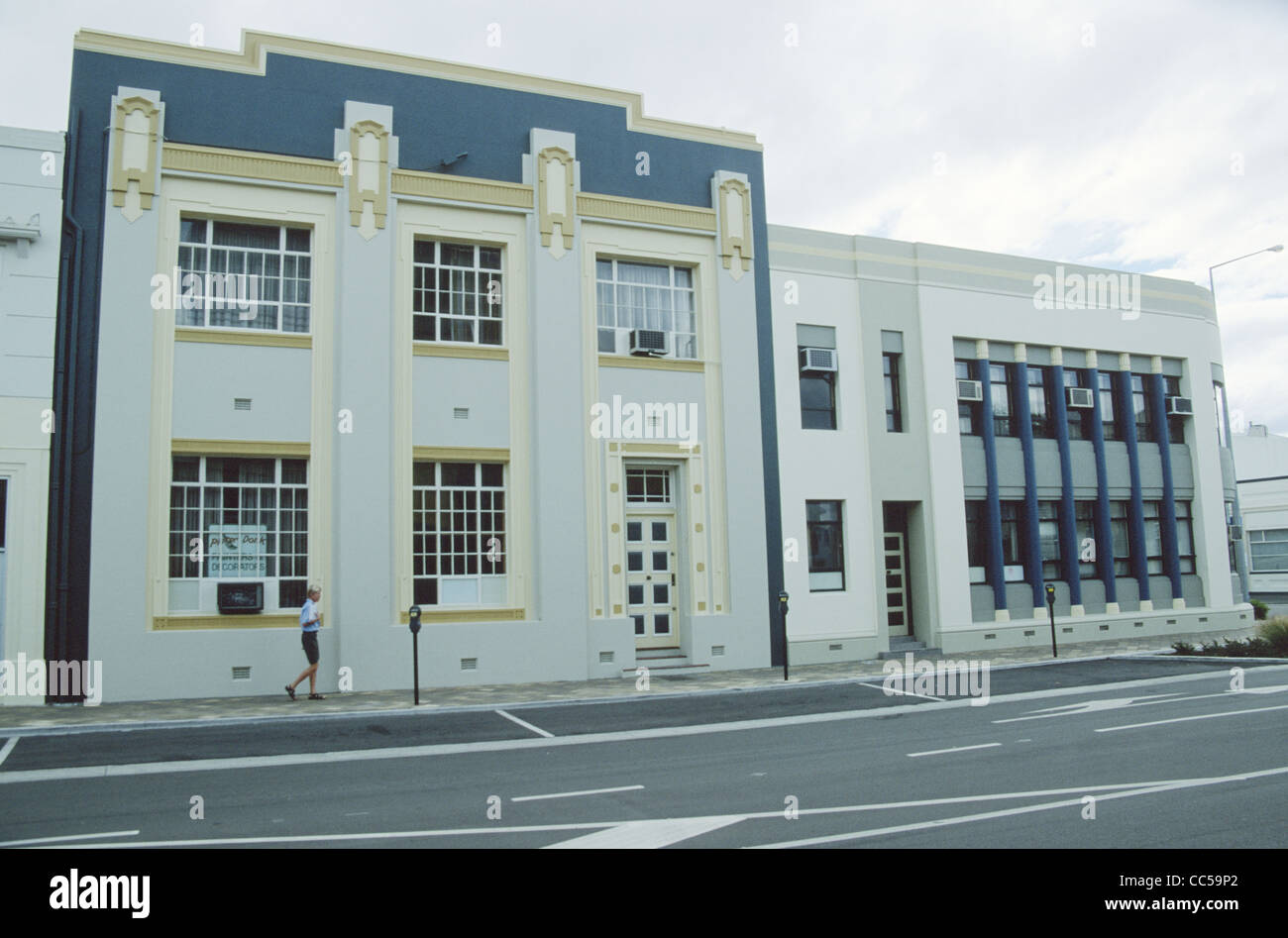 New Zealand Hastings Art Deco Buildings Stock Photo Alamy