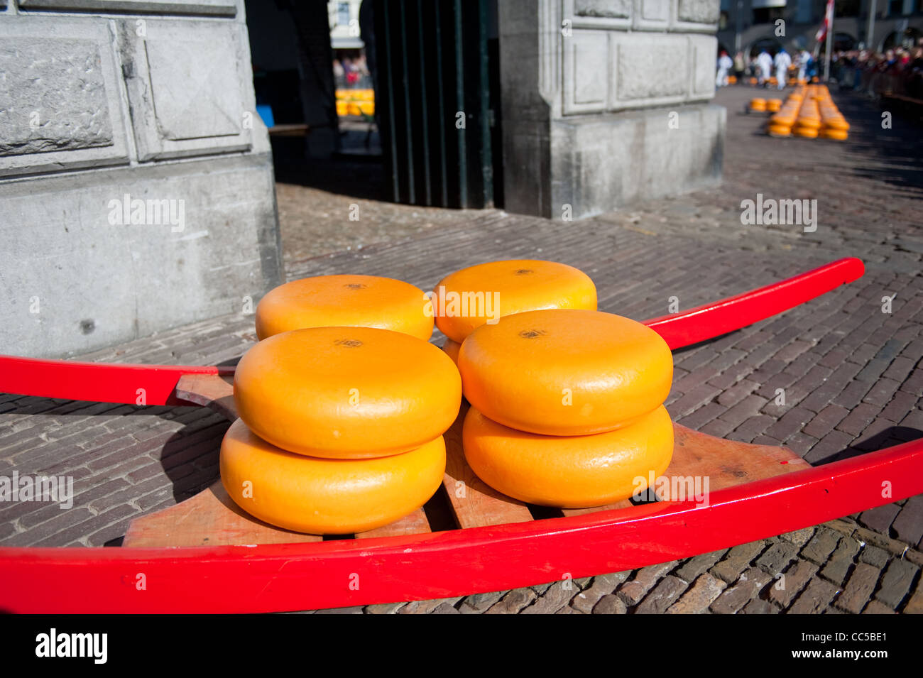 Alkmaar cheese market Stock Photo