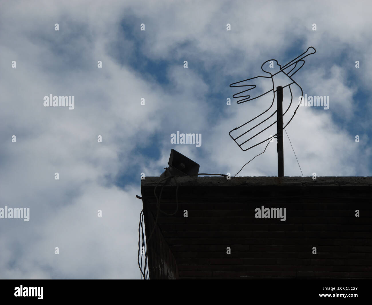 Silhouette angel trumpet hi-res stock photography and images - Alamy
