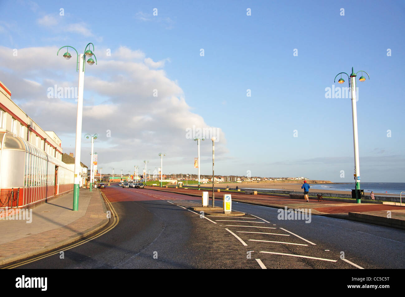 Beach and promenade view, Whitburn Road, Seaburn, Sunderland, Tyne and