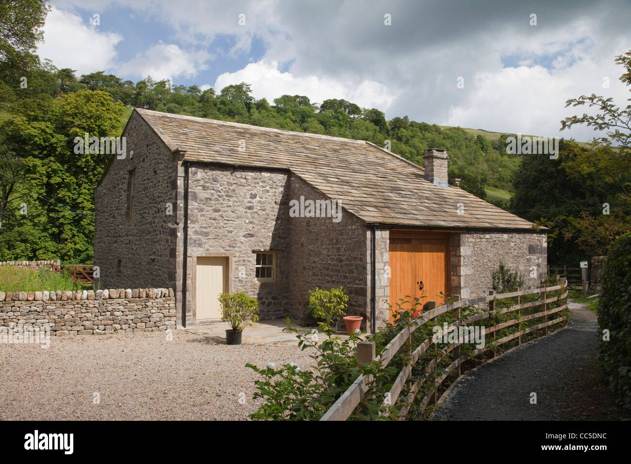 The Old Coach House conversion at Arncliffe in Littondale, The Yorkshire Dales. Stock Photo