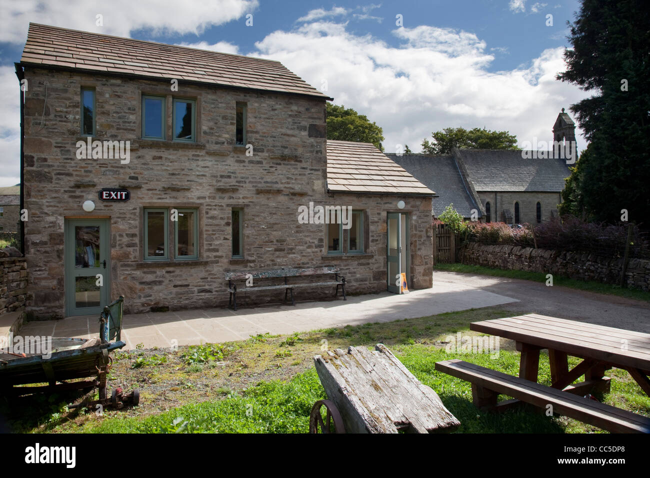 Heritage Centre at The Green Dragon Inn, Hardraw, Wensleydale. Stock Photo