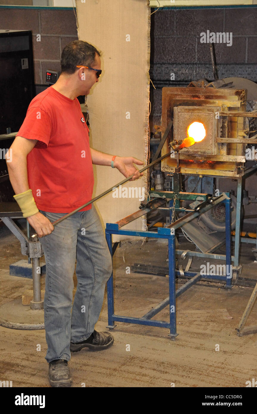 Glass blowing demonstration at National Glass Centre, Liberty Way