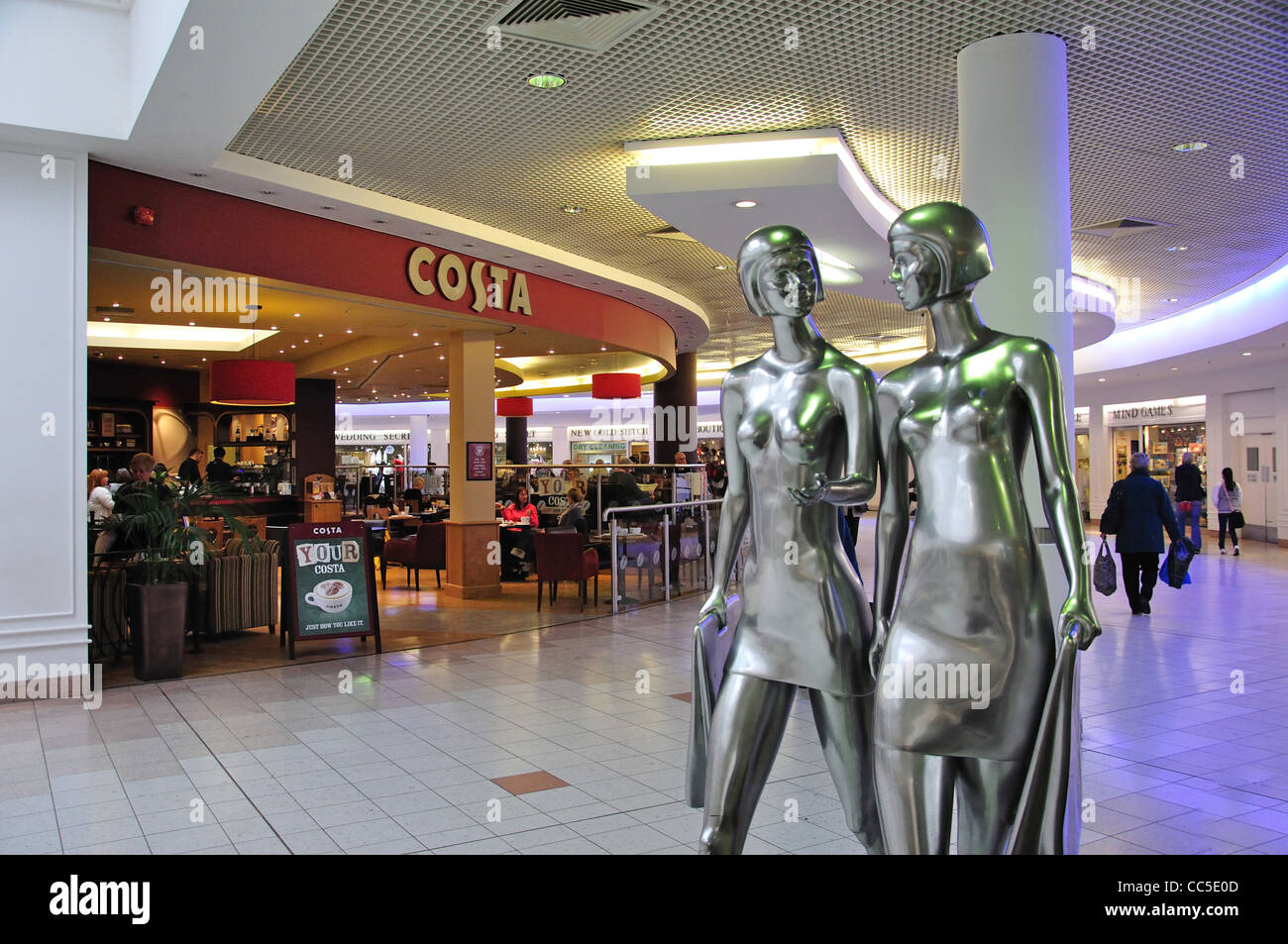Costa Coffee Shop at Metro Shopping Centre, Gateshead, Tyne and Wear, England, United Kingdom Stock Photo