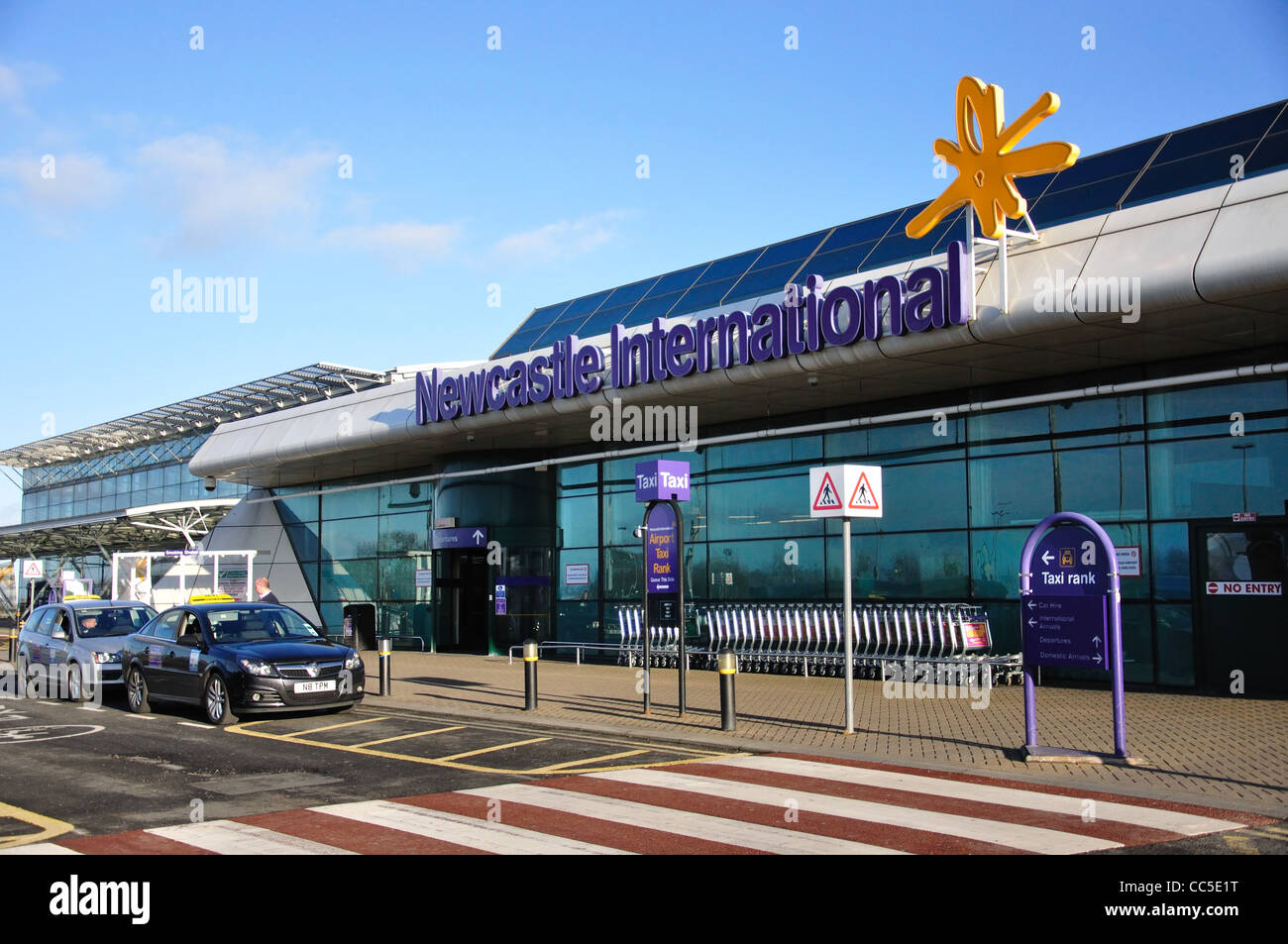 Entrance To Newcastle International Airport Newcastle Upon Tyne Tyne And Wear England United Kingdom Stock Photo Alamy