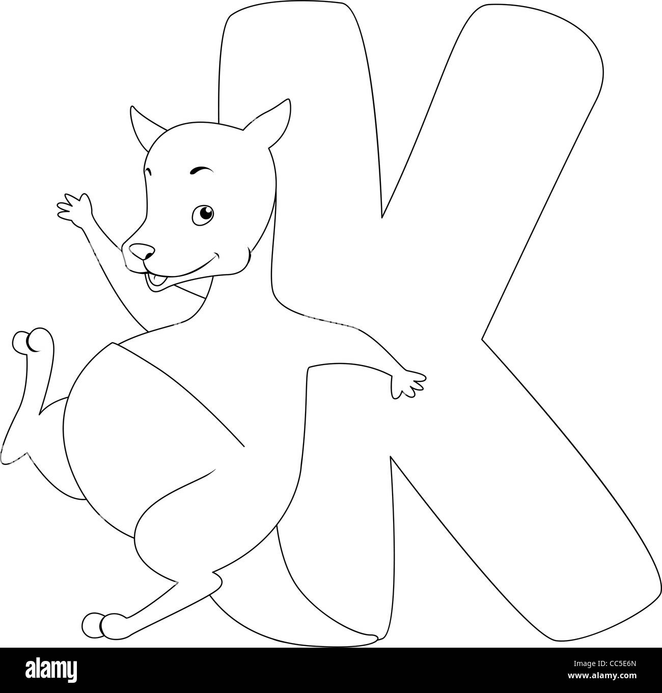 K is for kangaroo hi-res stock photography and images - Alamy