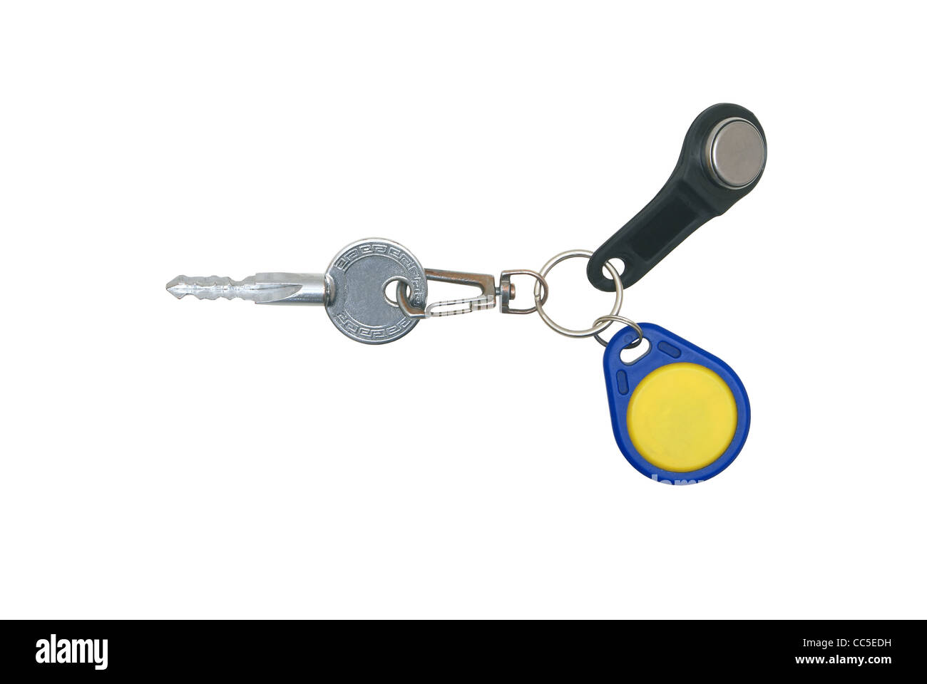 Mechanical key and electronic keys Stock Photo Alamy