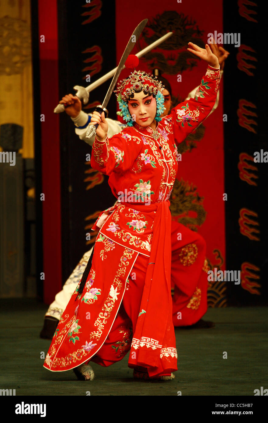 Female Peking opera performer, Beijing, China Stock Photo Alamy