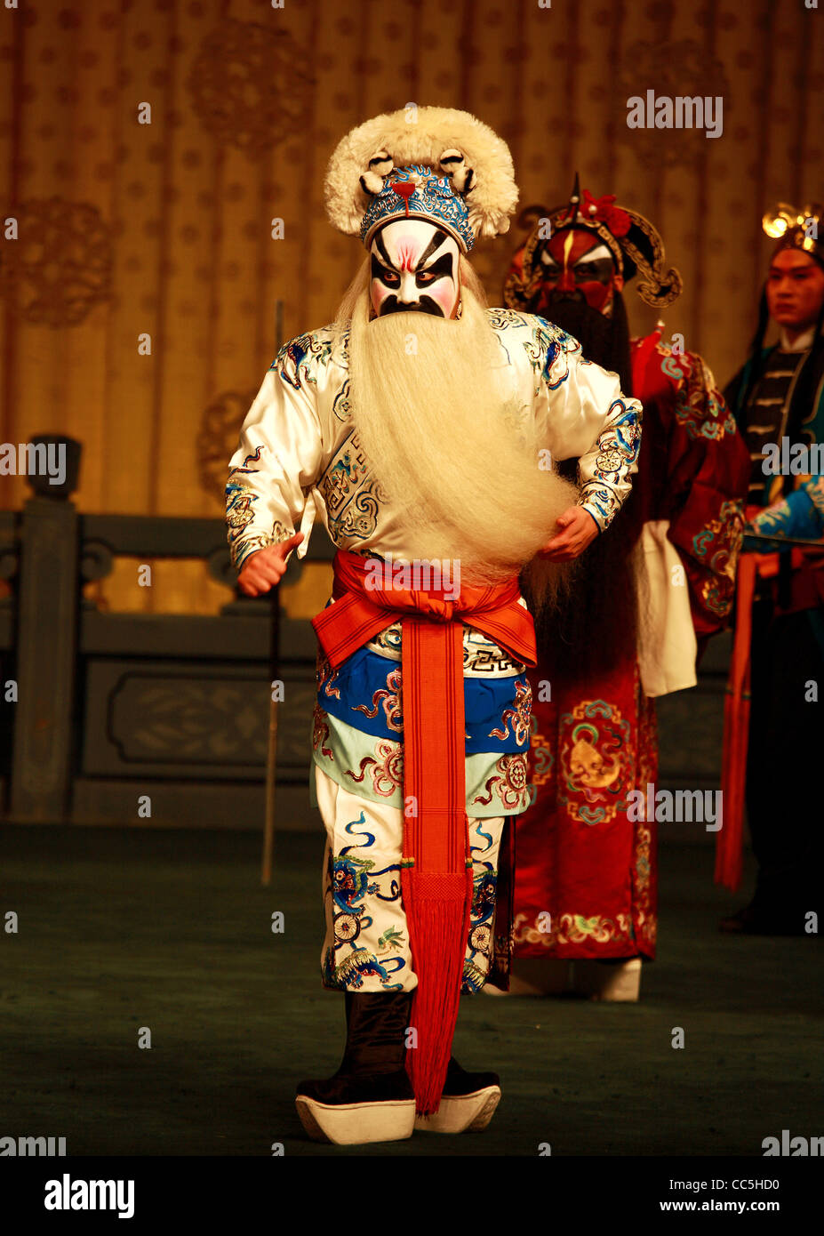Male Peking opera performer, Beijing, China Stock Photo