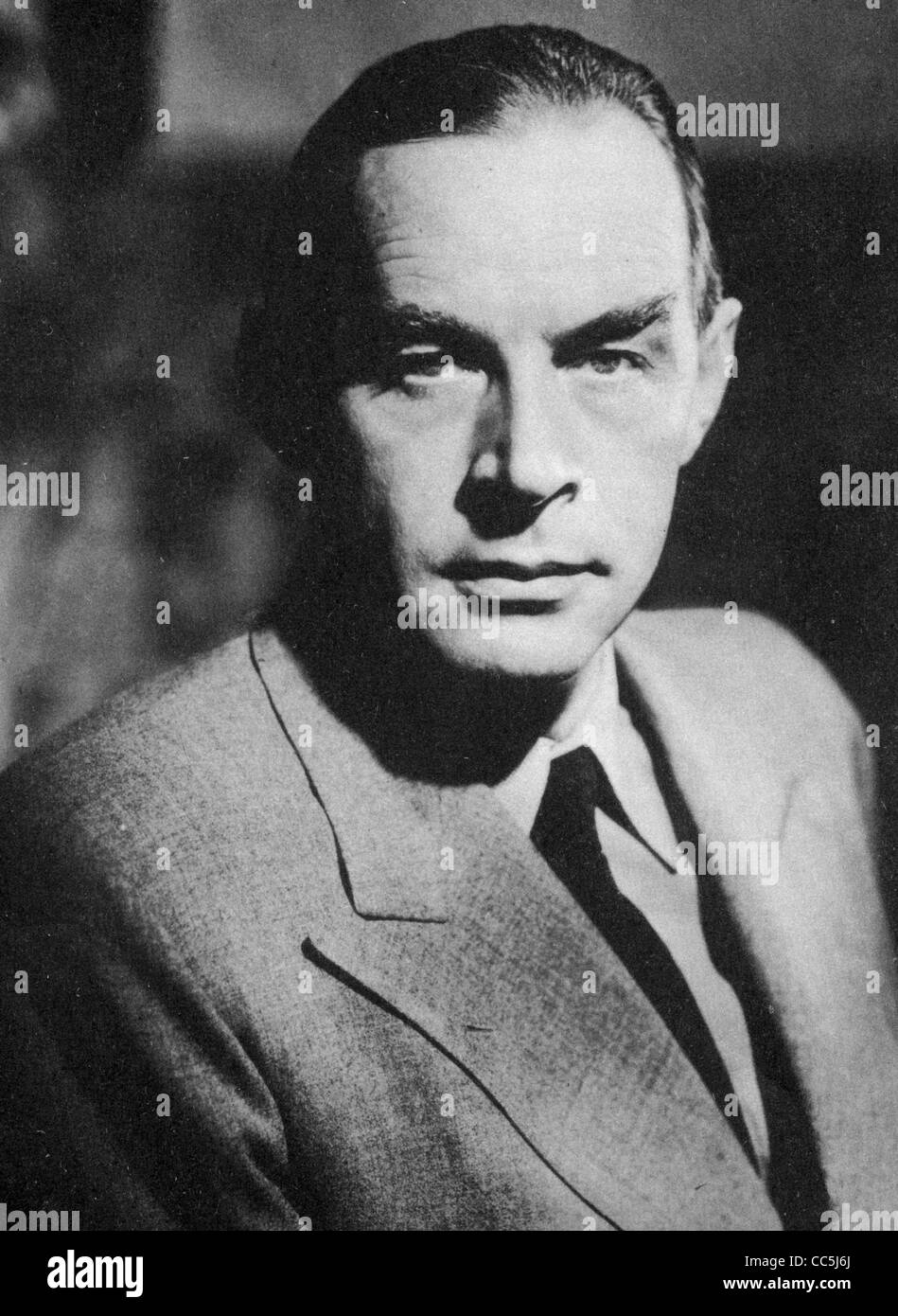 ERICH REMARQUE (1898-1970) German author, best known for his novel All Quite On The Western front Stock Photo