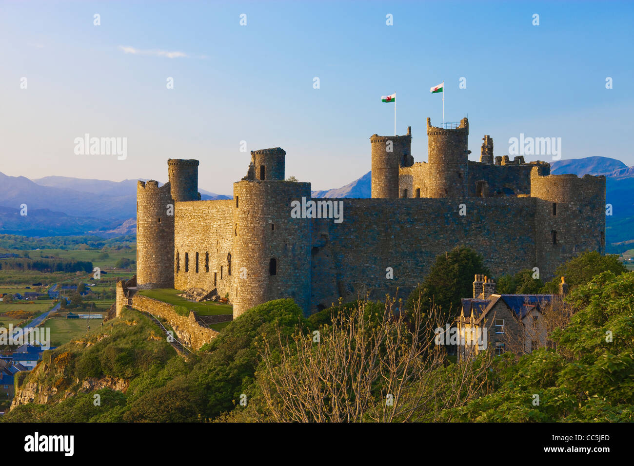 Harlech Castle Gwynedd Wales Stock Photo