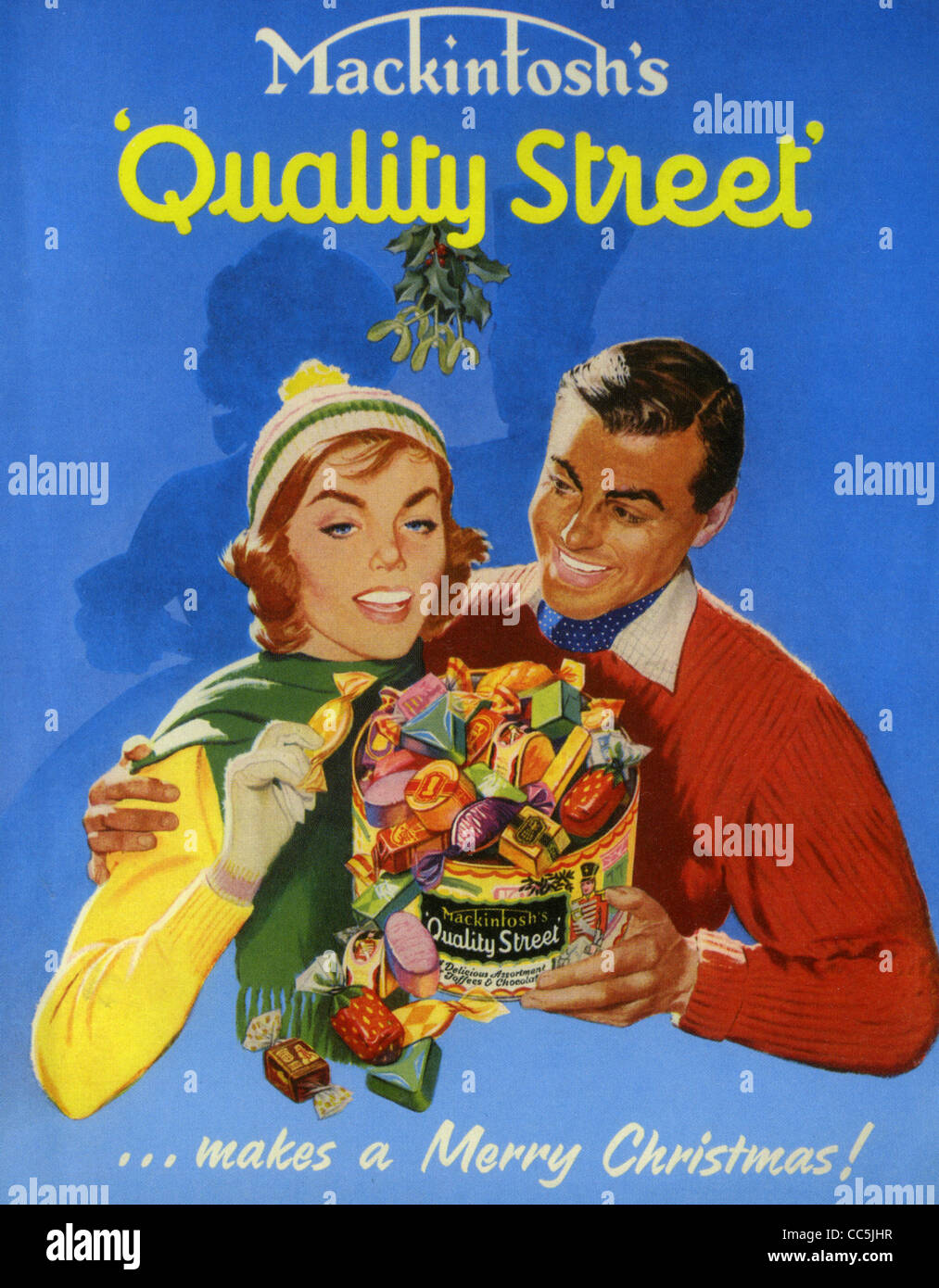 QUALITY STREET sweets advert about 1955 Stock Photo