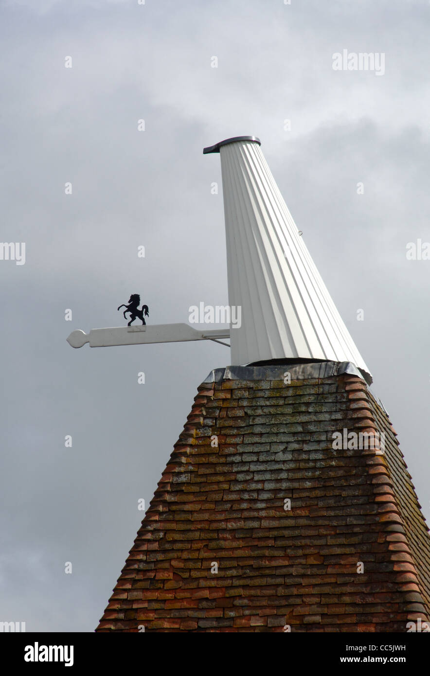 Weathervane in the shape of Invicta, the rearing horse, symbol of Kent