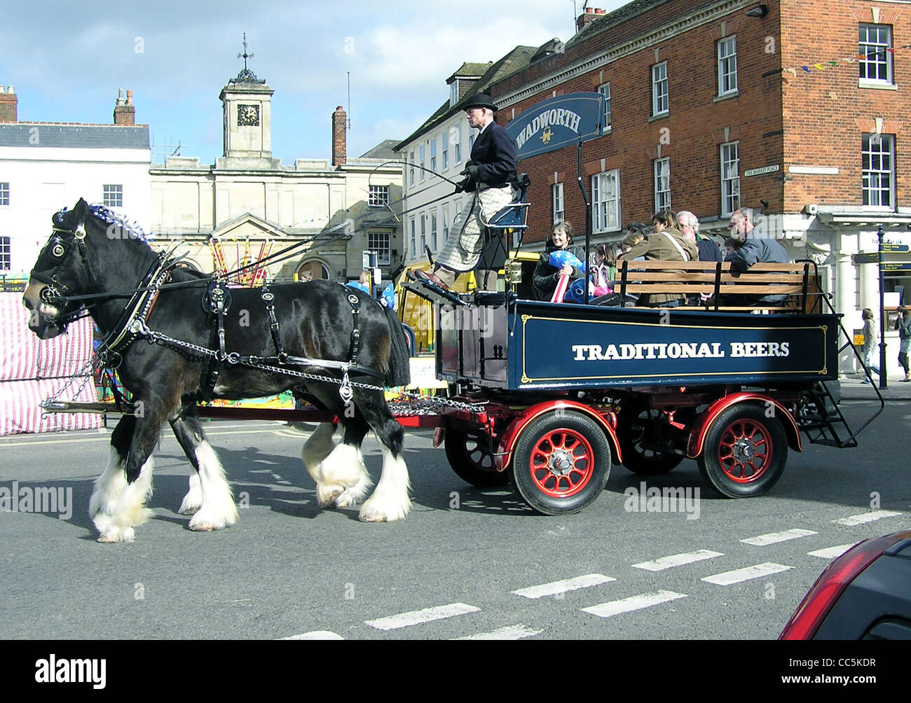 The wadworths brewery dray in devizes hires stock photography and
