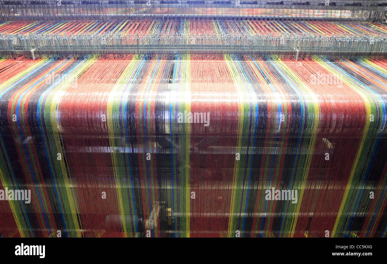 Woolen thread at the mill Ireland Stock Photo - Alamy