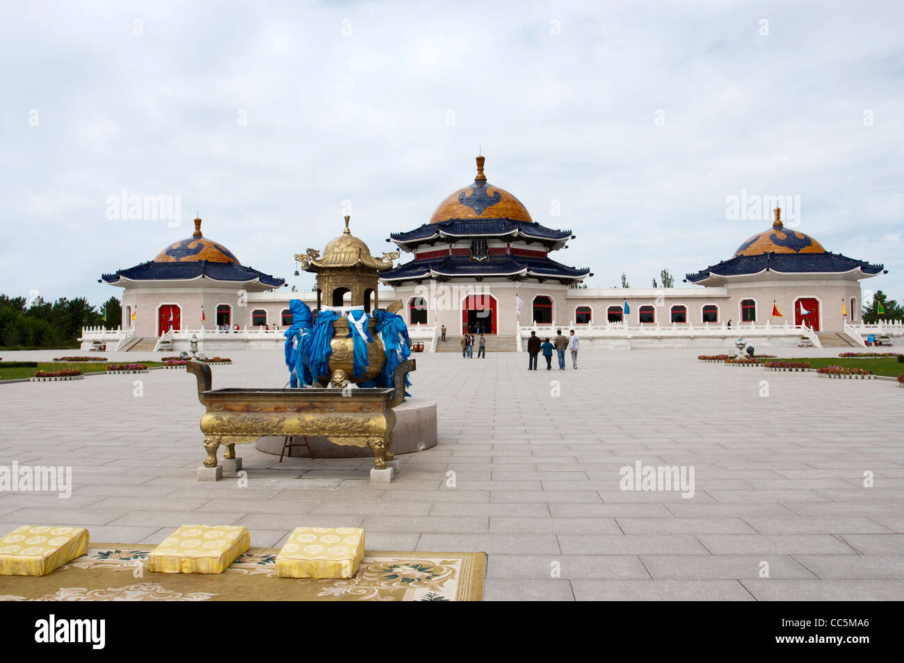 Genghis Khan Mausoleum, Ordos, Inner Mongolia, China Stock Photo