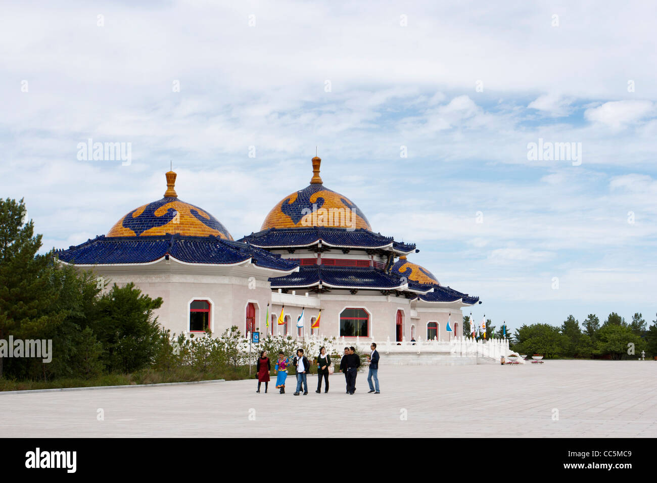 Genghis Khan Mausoleum, Ordos, Inner Mongolia, China Stock Photo