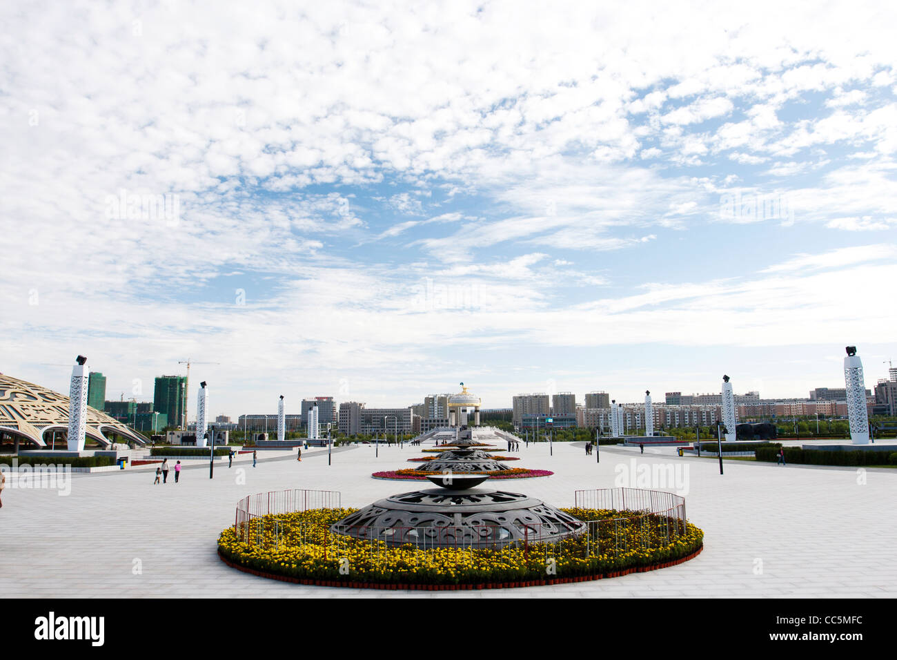 Ordos Bronze Cultural Square, Ordos, Inner Mongolia, China Stock Photo