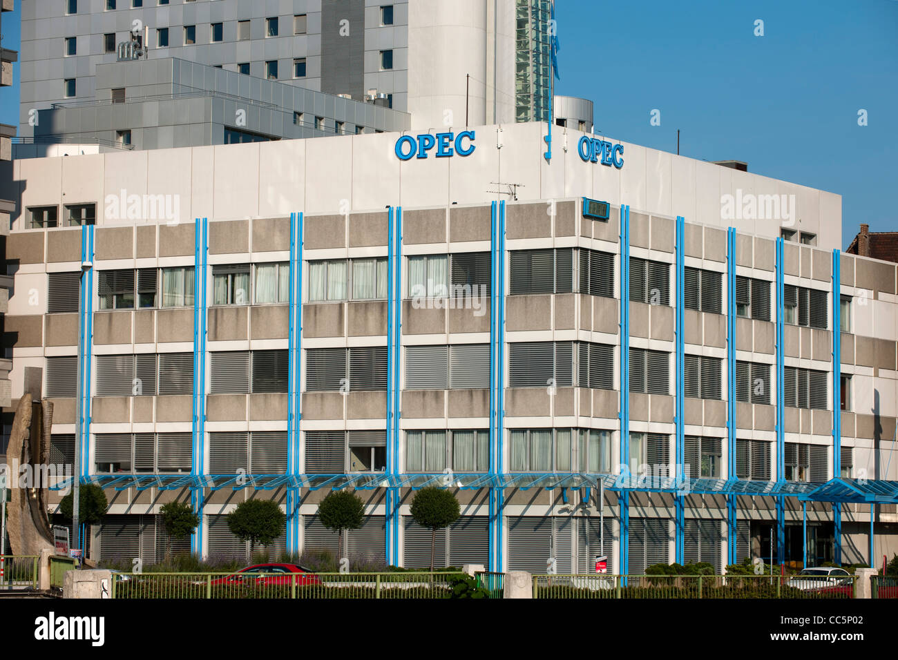 Austria, Wien 2, former OPEC-building (until 2010) at the Donaukanal Stock Photo