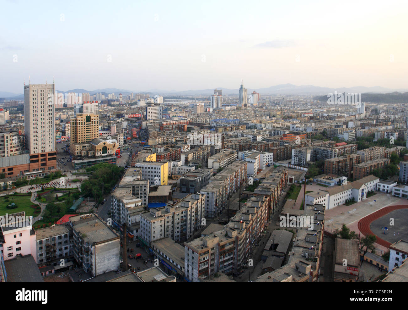 Cityscape of Jilin, Jilin , China Stock Photo