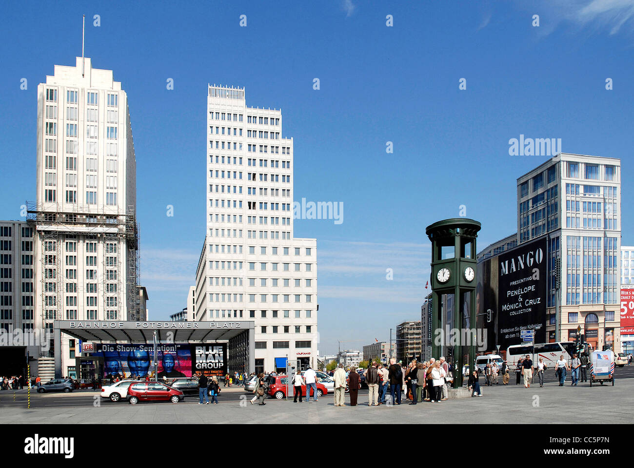 Potsdam place in Berlin with Beisheim centre and Hotel Ritz Carlton. Stock Photo