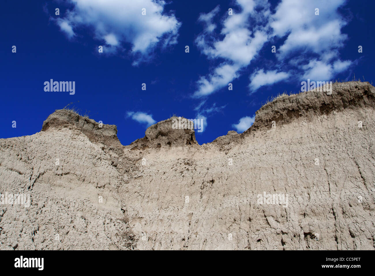 Rocky formation, Qian'an Mud Forest National Geopark, Songyuan, Jilin , China Stock Photo