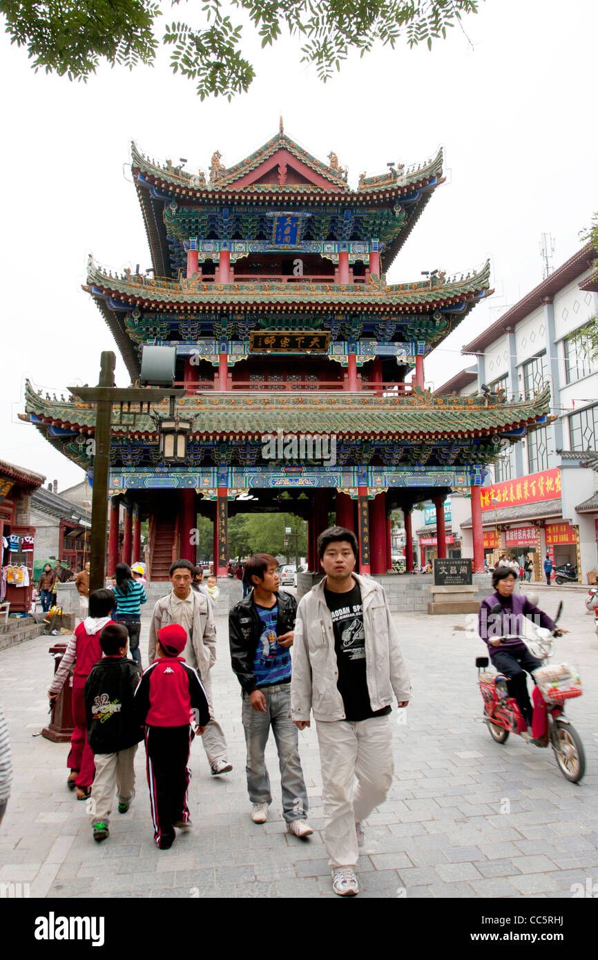 Wenchang Pavilion, Yulin, Shaanxi , China Stock Photo